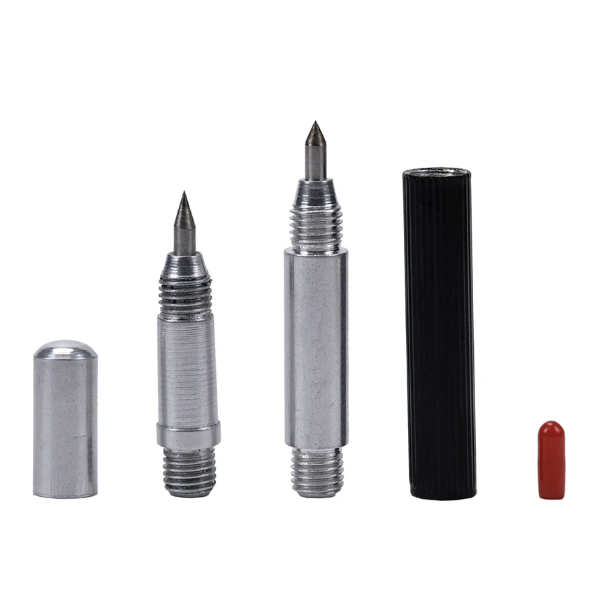 1PC Alloy Tungsten Steel Tip Double End Sharp Scriber Pen Ceramics Glass Shell Metal Construction Marking Tools