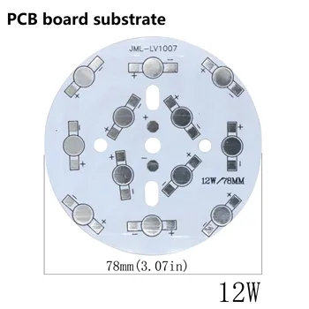 

5PCS 1W 3W 5W 7W 12W 24W 18W 45W 36W LED Heatsink Aluminum Substrate PCB Star Round Rectangular DIY for Bead Fixing Plate