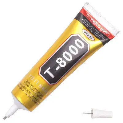 Промышленный клей T8000 50 мл прозрачный жидкий для телефона сенсорный экран сделай