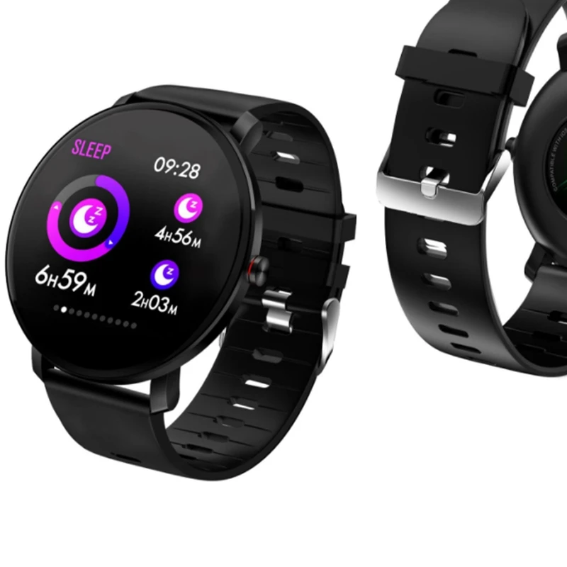 K9 Smart Watch Bluetooth Sports Bracelet Heart Rate Tester Outdoor Pedometer-Black