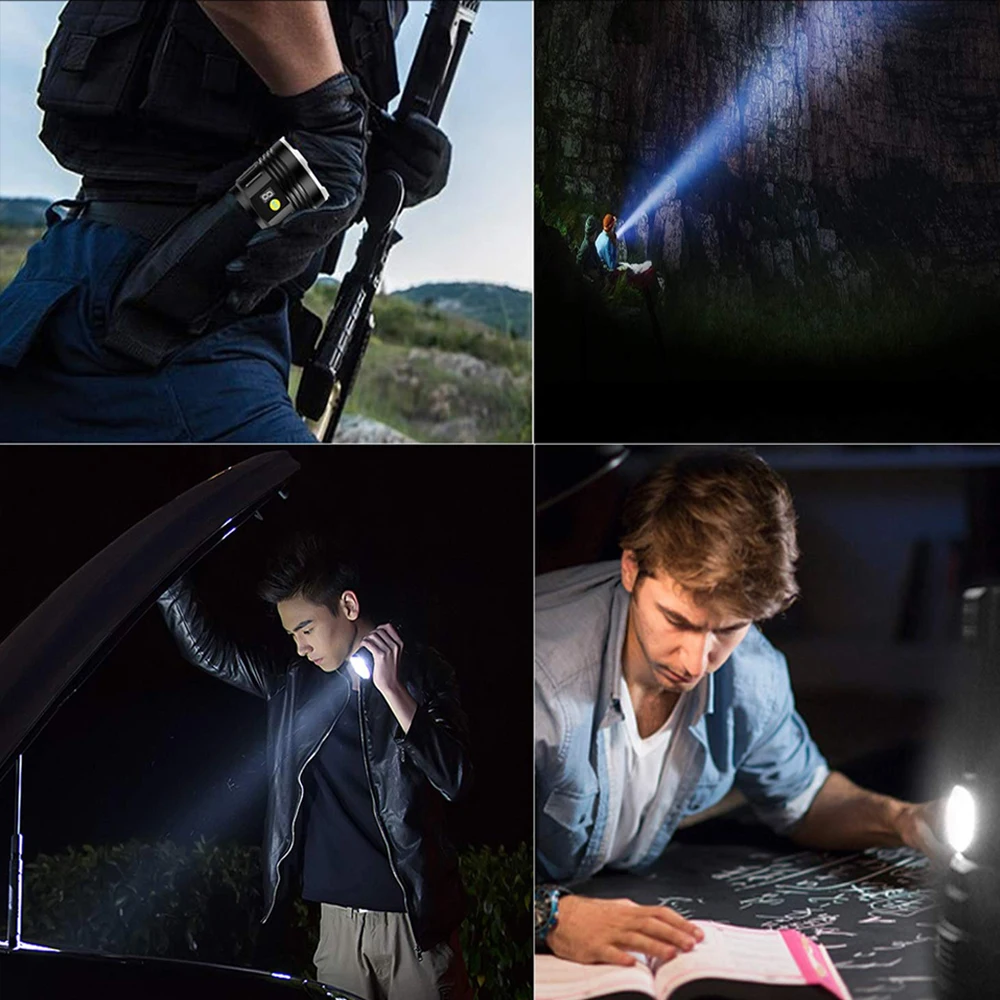 

Outdoor Searchlight Super Bright Charge The Phone Disaster Prevention 3800 Lumens Rechargeable Flashlight