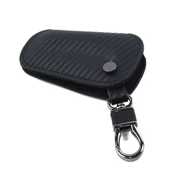 

Shell Car Key Case Case Carbon Fiber Leather For Mercedes Benz A CLA GLA C E S AMG Black Hot Sale