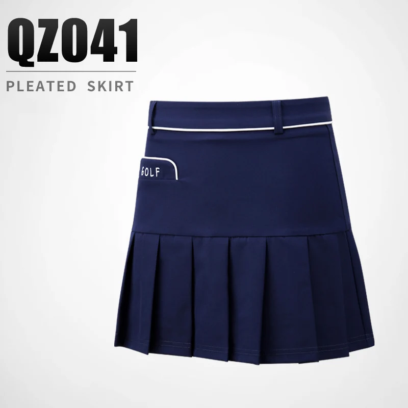 skirt PGM одежда для гольфа женская короткая разделенная Летняя женская плиссированная Венецианская юбка футболка с длинным рукавом платье для гольфа костюм для тенниса - Цвет: skirt