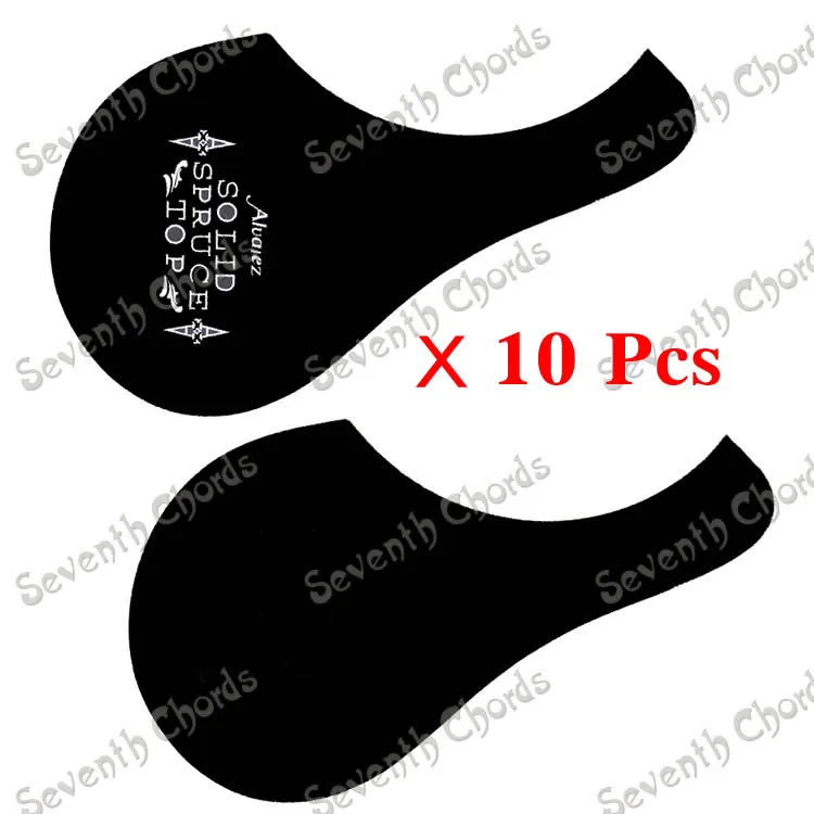 

10 Pcs Black Folk Acoustic Guitar Pickguard Pick Guard Anti-scratch Plate (MJTB-BK-1030-10)