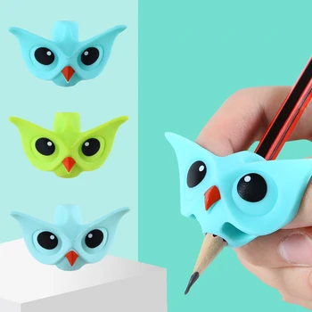 

3 Pcs Children Three Finger Writing Corrector Pencil Grip Children Kids Learning Holding Device Correcting Pen Holder Students
