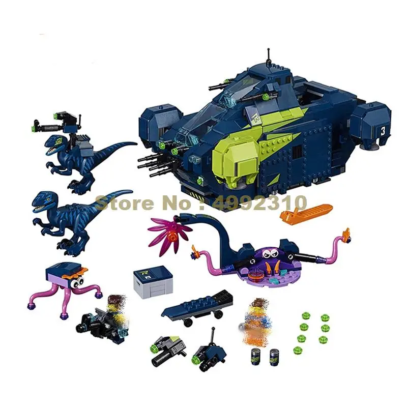 

11241 1199pcs movie rex's rexplorer dinosaur bela building blocks 70835 Bricks Toy