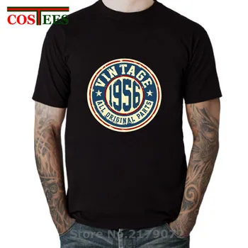 

Retro 1956 All Original Part T shirt Thanksgiving Father's day T-shirt 43 years old Birthday teeshirt Vintage Class 50's apparel