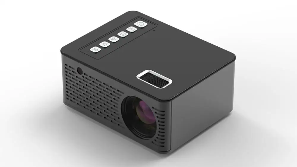  UNIC  UC26 LED Portable Pocket Projector Support AV TF Card USB HDMI 5V-2A Power in Piano lacquern 
