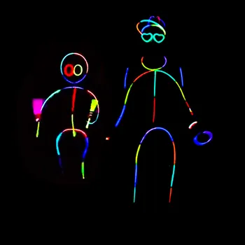 

2020 Creative Glow Sticks Luminous Glasses Bright Fluorescent Night Light Neon Glow in the Dark Wedding Party Bar Concert Decor