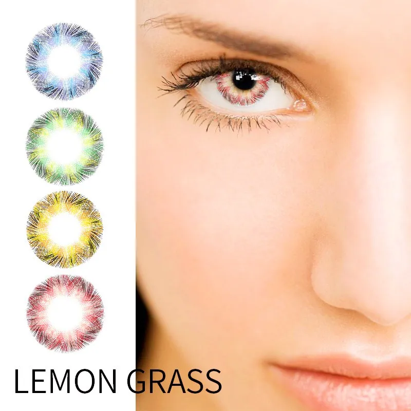 Beautiful Pupil Color Contact Lenses Monthly Throw Female Path 14mm Cute Multicolor Party Gift Cartoon Girl Decoration Cosplay