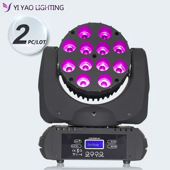 

150W LED Beam Moving Head Light dj equipment 12x12W RGBW with Show KTV Disco DJ Party for Stage Lighting 2pcs/lot