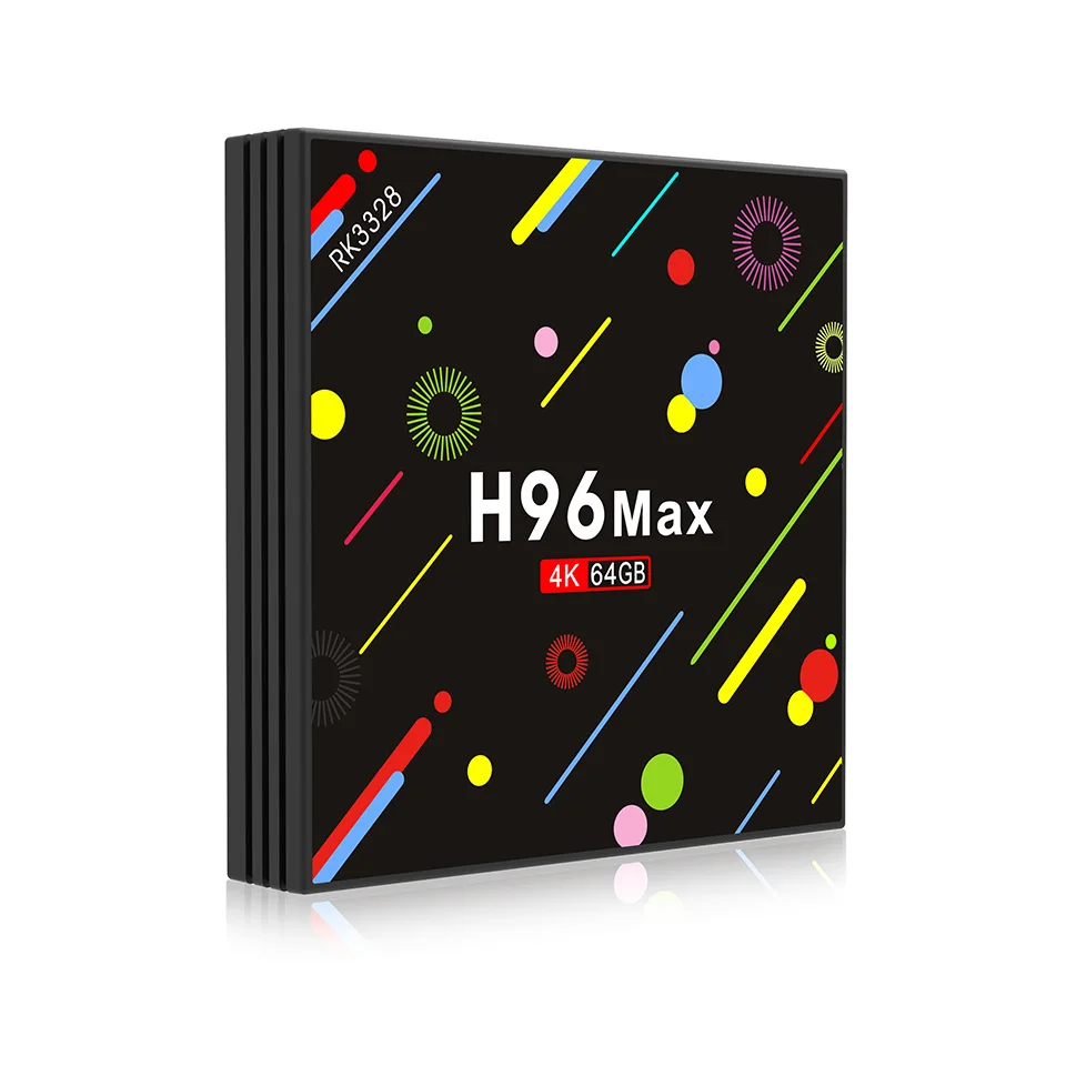 H96 MAX 4G ram 64G rom Android 7,1 smart tv box с беспроводной клавиатурой Rockchip RK3328 четырехъядерный с поддержкой H.265 UHD BT 4K
