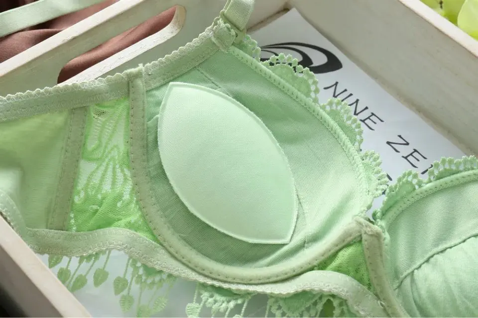 Mode mode Spitze Sexy Bh Set Tiefem V-ausschnitt Push-Up Unterwäsche Heißer-verkauf Vintage Einfarbig Bh Slip gepolsterte Dick_voghion.com