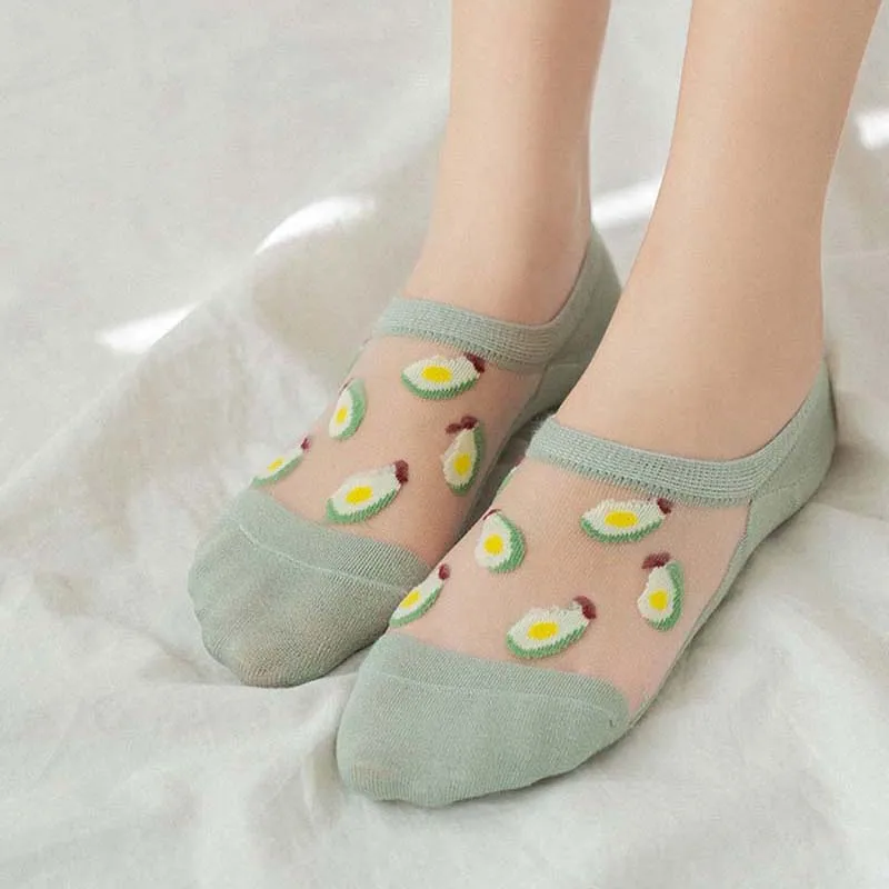 Летние корейские носки в стиле Харадзюку с клубникой бананом арбузом фруктами