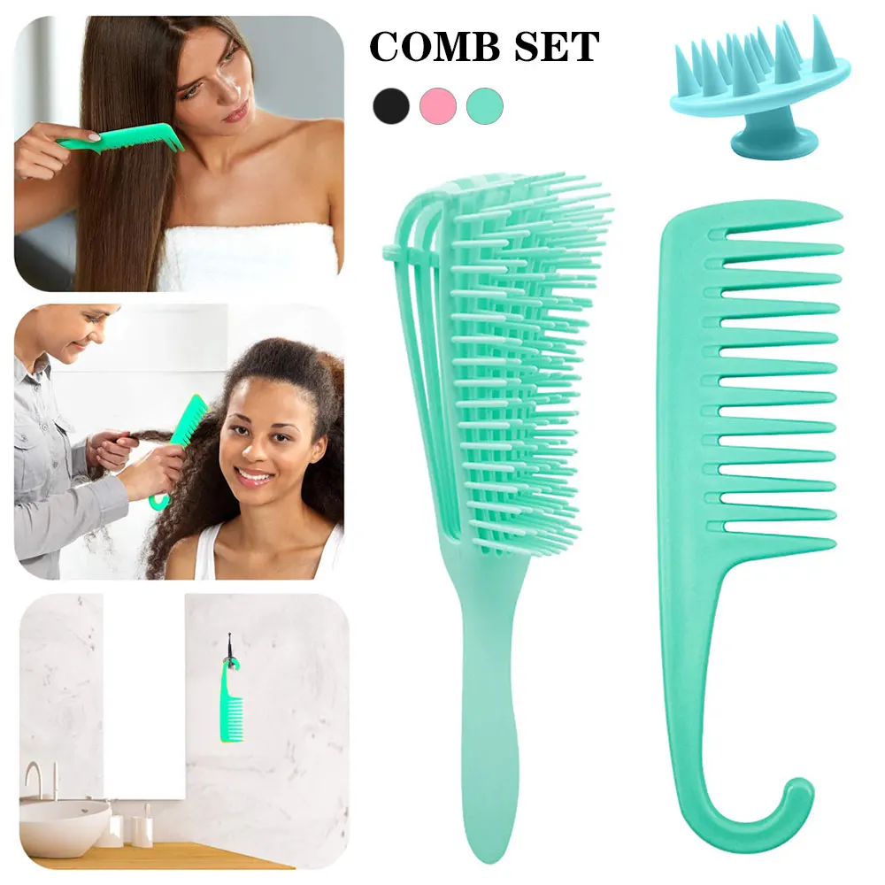 3 шт. расческа для волос волнистая ухода за длинными вьющимися волосами|Расчески| |