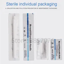 Профессиональная одноразовая ручная Татуировка Перманентный макияж бровей ручка ручная Татуировка карандаш для микроблейдинга бровей Тату с иглой