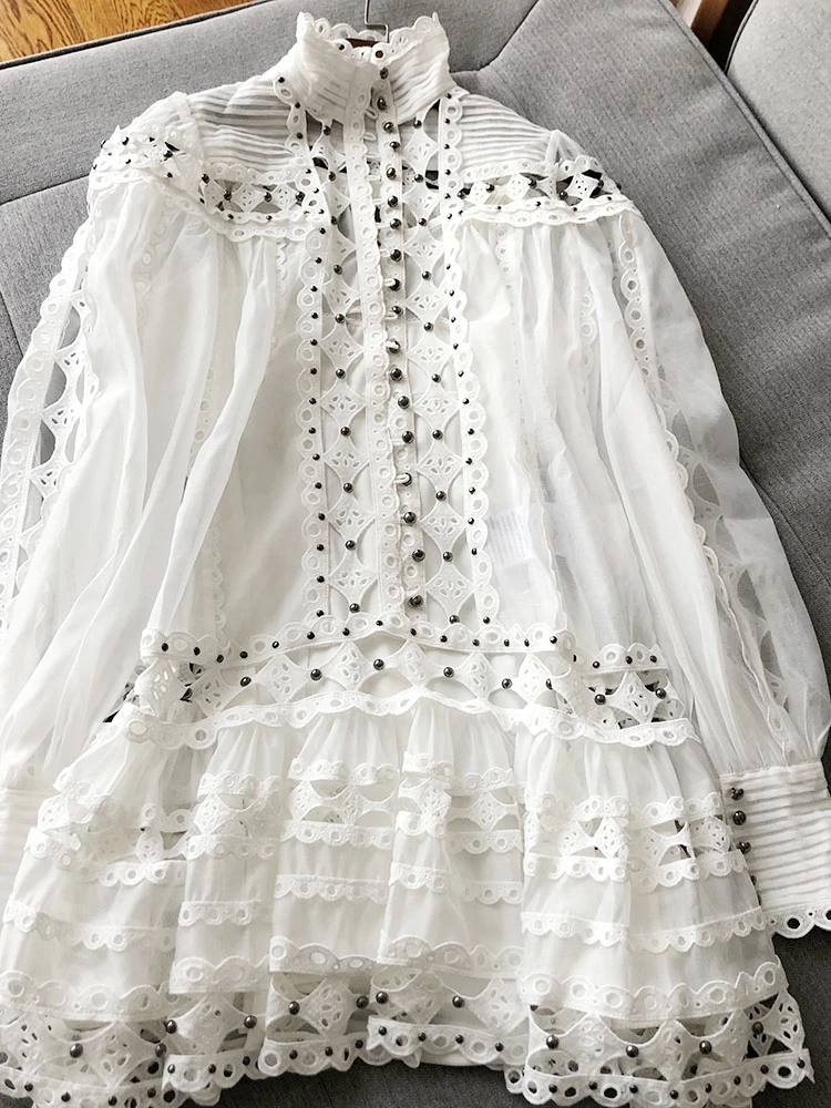 TESSCARA Beading Dress Shirt Image 12