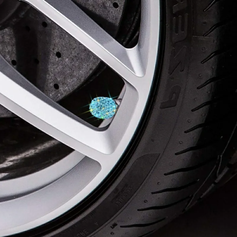 4 шт шток клапана шины автомобиля крышка s Bling Deluxe Авто Кристалл алмаз аксессуары автомобильные шины/колеса украшения универсальные клапаны Крышка