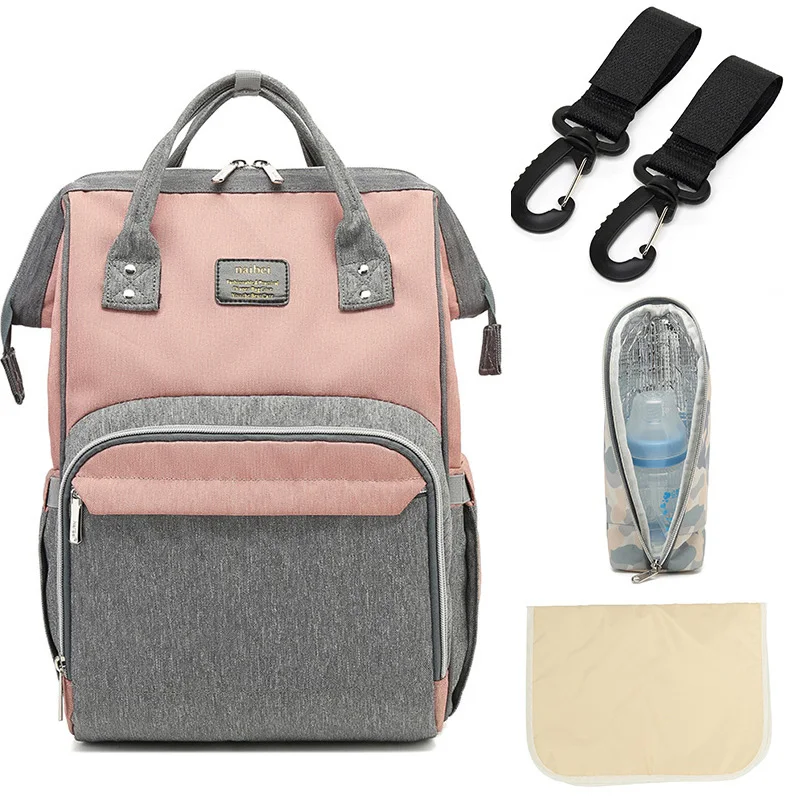 

Fashion Mummy Maternity Nappy Bag Large Capacity Nappy Bag Travel Backpack Nursing Bag for Baby Care Women's Fashion Bag