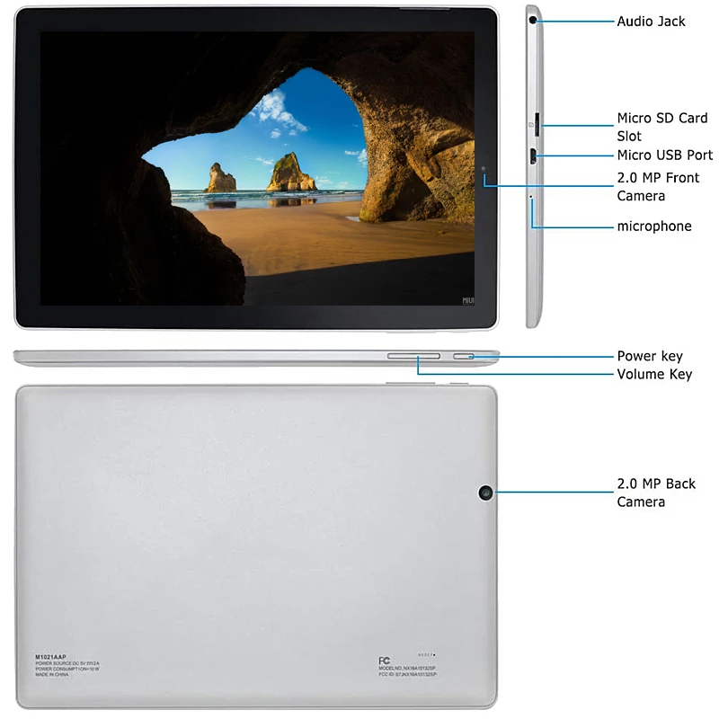 Hot Sale 10.1 Inch NX16A Tablets PC Windows 10 Home Nextbook Quad Core 1/2GB RAM 32GB ROM Dual Cameras 1280 x 800 FUll HD IPSBluetooth-compatible newest huawei tablet