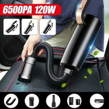 

Handheld Vacuum Powerful Cyclone Suction Car Vacuum Cleaner Wet Dry Auto Portable For Car Home Pet Hair Cleaner 6500PA 120W
