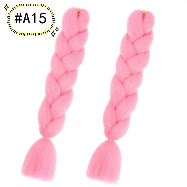 Jumbo Braiding Hair Extensions Kanekalon Braiding Hair 24 Inch Ombre Multiple Tone Colored Synthetic Hair for Women A15