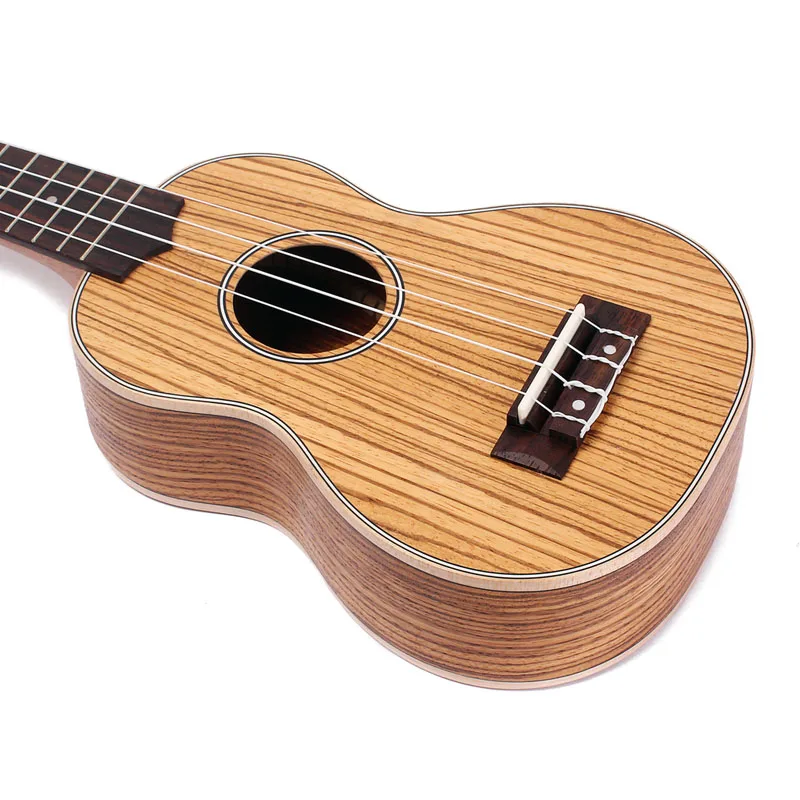 Мини размер 21 дюймов укулеле Zebrawood 4 струны портативный акустический инструмент подарок S66