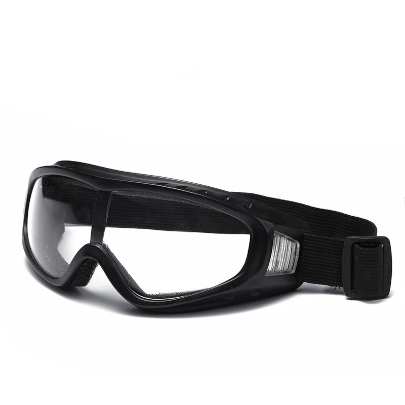 Лыжные зеркальные очки Рамка из ПВХ поликарбонат Анти-песок защита глаз анти-ультрафиолетовые противотуманные профессиональные лыжные спортивные очки - Цвет: White