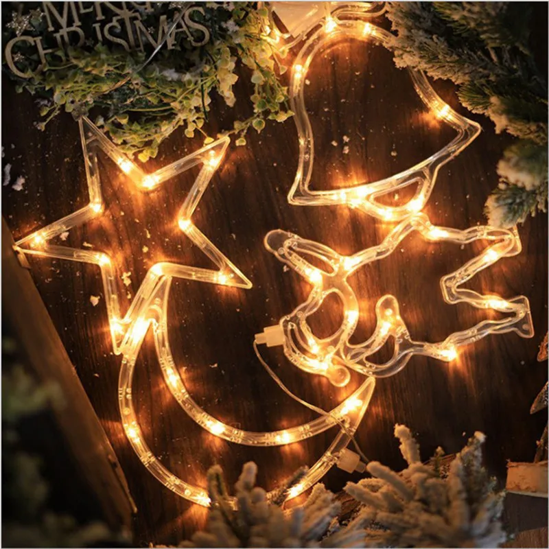 

LED String Lights Pentagram Star Curtain Light Fairy Wedding Birthday Christmas Lighting Indoor Decoration Light Home Decor @