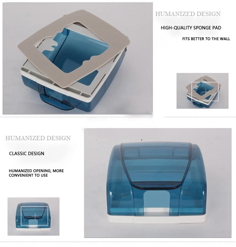 Description Picture 6 of itemAvoir 86 Type Wall Socket Waterproof Splash Cover Box Bathroom Switch Child Protector Outlet Cap For Electric Socket Plastic Box