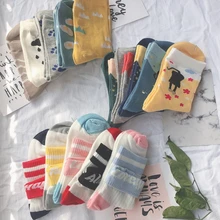 SP& CITY, 5 пар в наборе, женские Носки с рисунком, с буквами, Harajuku, женские хлопковые повседневные короткие носки, подарок на год, носки