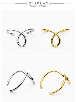 

Simple Lines Exaggerated Bracelets & Bangles for Women Cuff Bangle Gold Plated