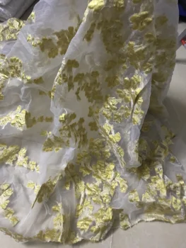 

Nigerian french net Lace Sat-9.9810 Embroidered Cord Lace Fabric with full beads for bridal dress