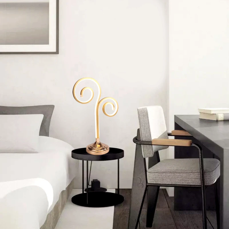 

Eu Plug ,Led Table Lamp Eye Protection Bedside Table Bedroom Table Lamp Table Lamp Office Study Bedroom Light