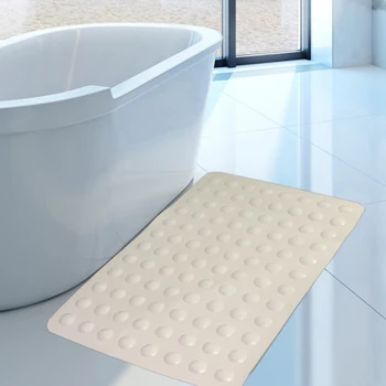 

1pc 40X70CM Natural Rubber Non-Slip Bathtub Mat Bathroom Shower Bathmat With Strong Suction Cups Safety Shower Bathtub Mats