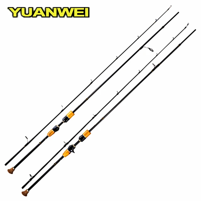 YUANWEI 1.8m 2.1m 2.4m Spinning Casting Rod 2 Sections ML/M/MH Power FUJI  Accessories Fishing Rod 99% IM8 Carbon Saltwater Rod - AliExpress