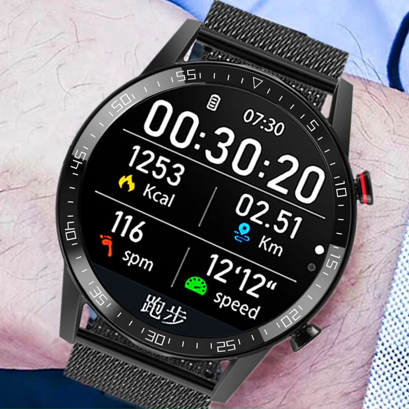 화웨이 Xiaomi 안드로이드 애플 전화 Smartwatch 2021 남자 240*240 ECG PPG 스마트 워치 남자