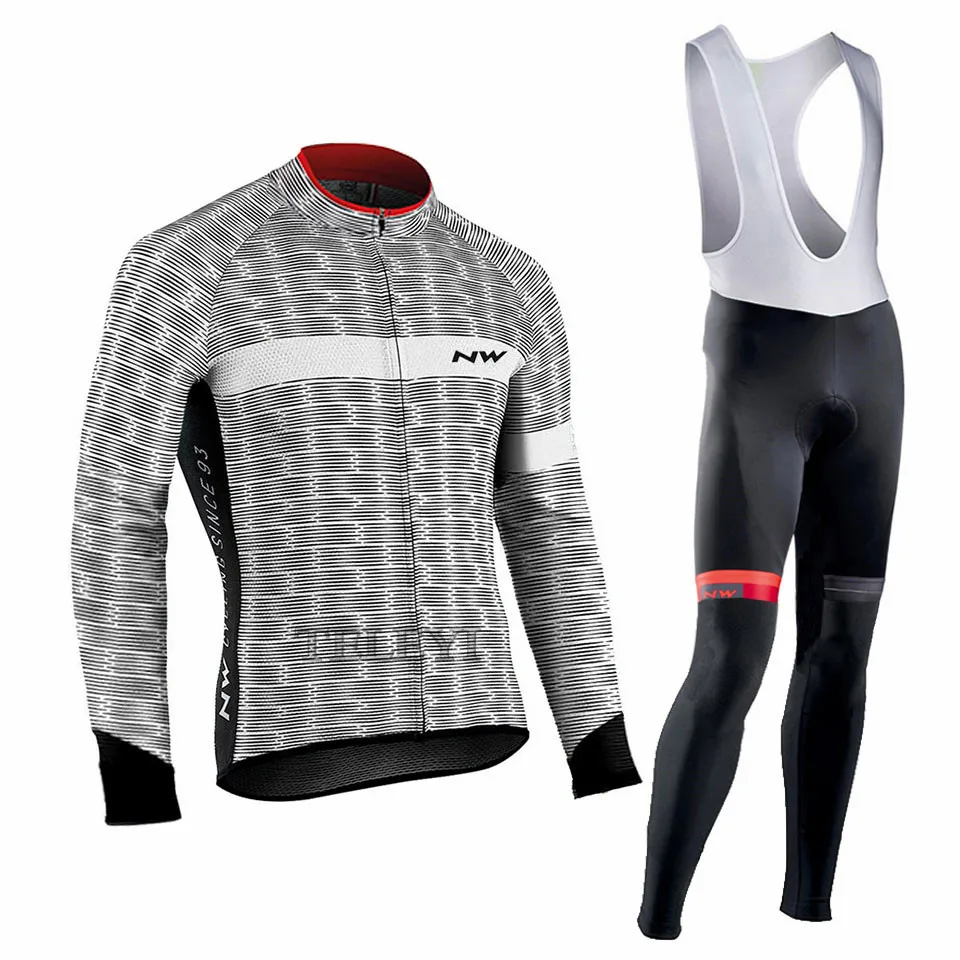 North Wave комплект одежды для велоспорта с длинными рукавами, NW Pro Team Jersey, мужской дышащий костюм, спортивная одежда для езды на горном велосипеде