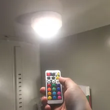 Беспроводные Светодиодные шайбы под шкаф кухонное освещение с пультом дистанционного управления TN88