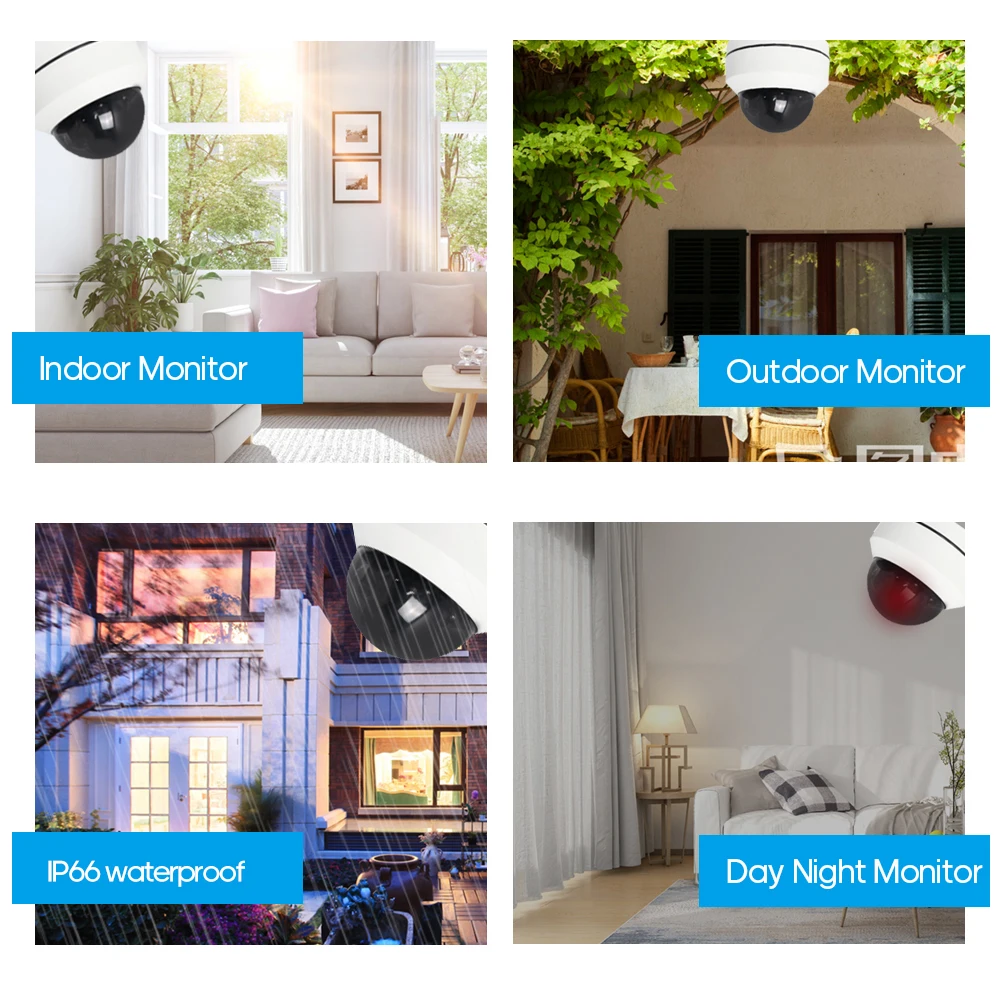 2," 2MP WiFi камера мини PTZ купольная камера 1080P инфракрасная ночная версия видеокамеры для внутреннего наружного видеонаблюдения купольная камера