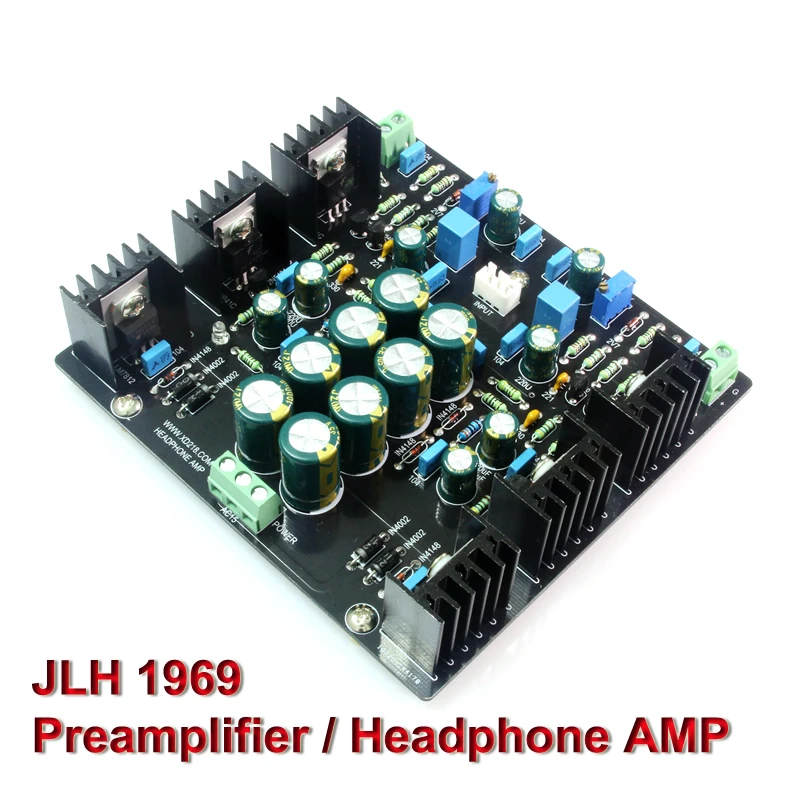 JLH 1969 Class A Power Amplifier Audio Board Dual Channel Preamplifier Headphone Amplifier Single Ended Pre AMP