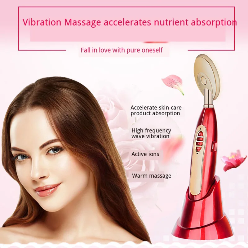 Massageador para Rosto Bolsas de Olho e Círculo Remoção do Enrugamento Vibraiton Aquecimento Importação Remover Escuro Beleza Máquina Branqueamento Antienvelhecimento 10 Beleza e saúde