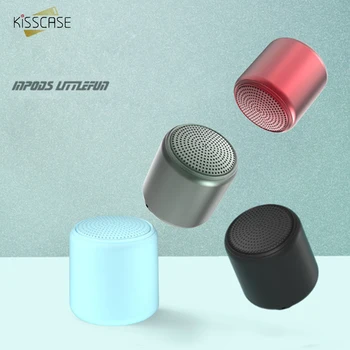 

Mini Wireless Portable Bluetooth Speakers Macaron Small Steel Cannon Stereo Sound Speaker For Computer Mobile Phone