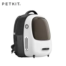 PETKIT Pet собака кошка космический Рюкзак Переносной Контейнер-капсула двойная сумка на плечо дышащий прозрачный переноска для кошек рюкзак для путешествий
