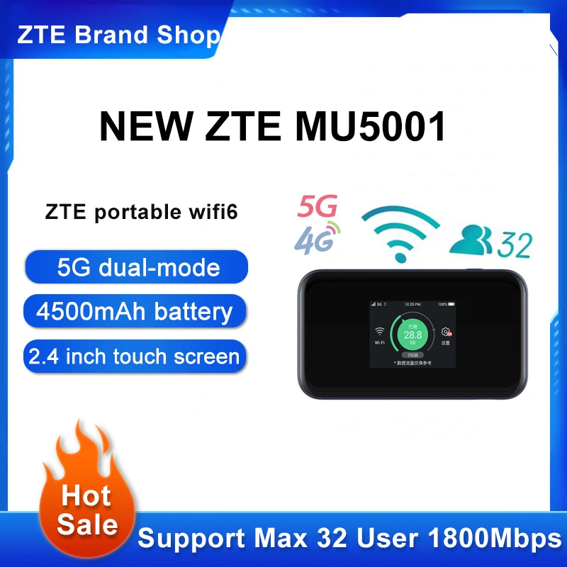 New Zte Mu5001u 5g Router With Sim Card Mobile Hotspot 5g Networks