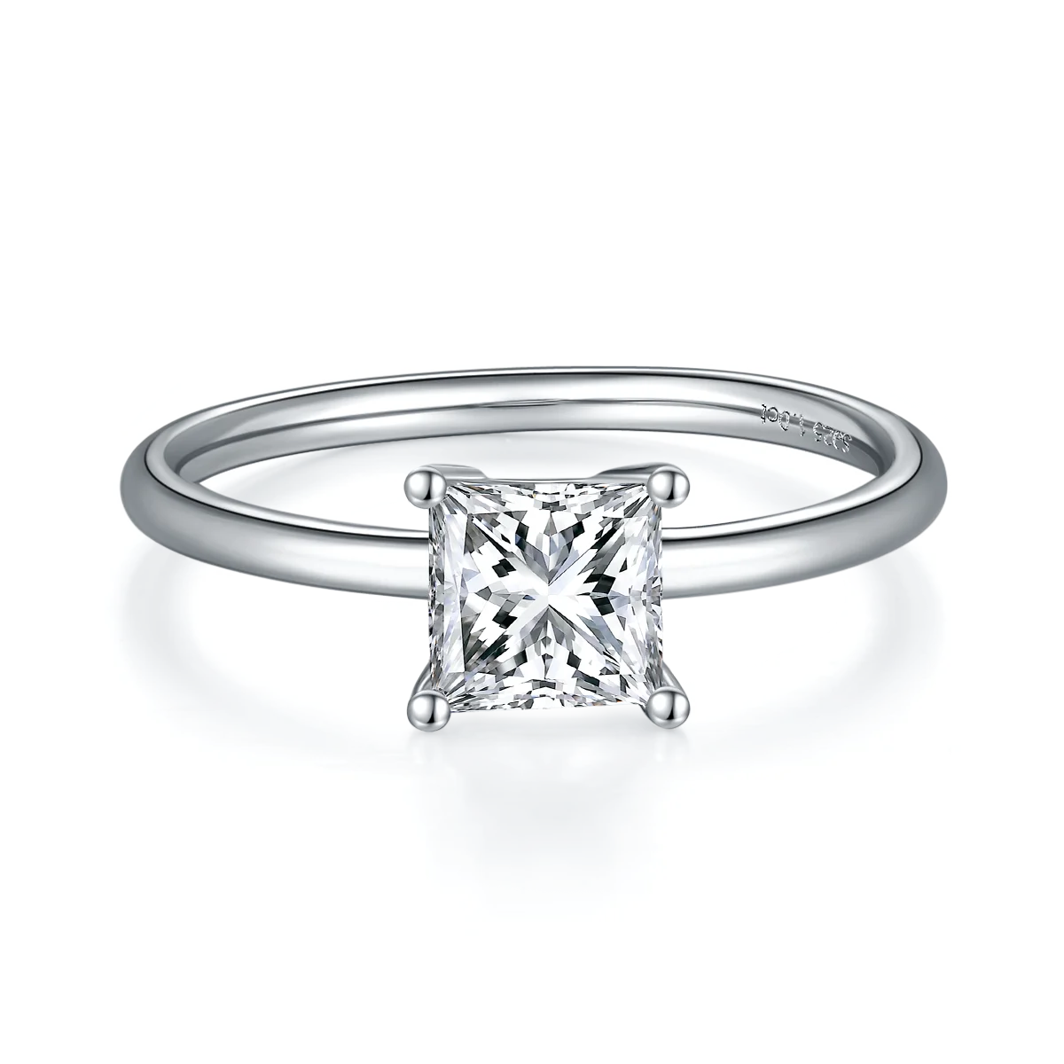 RICA FELIZ 925 Sterling Silver Moissanite Rings 1.0Ct 5.5mm Cushion Brilliant Moissanite Solitaire Engagement Ring For Women RicaFeliz • 2022