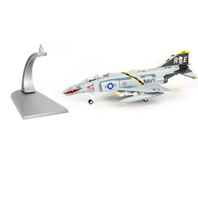 Коллекция 1:100 scal air defense interceptor F4 Fighter Модель литья под давлением сплав самолет дисплей для детей и взрослых
