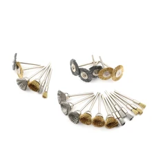 Щетки Для шлифовальной машины роторный Электрический инструмент для гравера длина 50 мм 24 шт./лот латунные щетки проволочные колеса