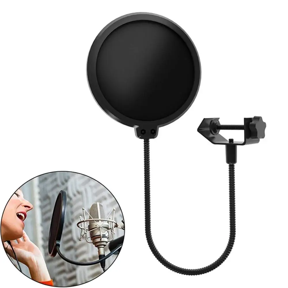 Blue Yeti and Other Studio Microphone Pop-up Filter Masks with Double-layer Windshield Universal Compatibility 50JP15 afbeelding