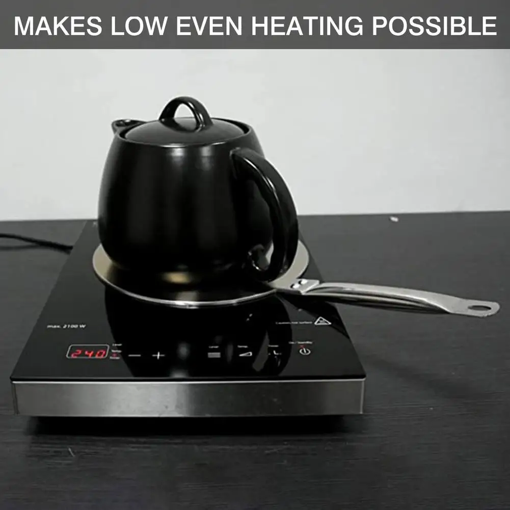 placa de indução fogão adaptador de cozinha pote transferência de calor